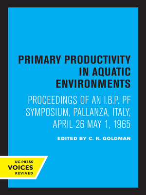 cover image of Primary Productivity in Aquatic Environments